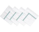 Green Cloth Napkins - Pearls Napkins