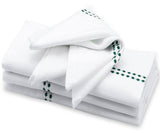 Green Cloth Napkins - Pearls Napkins