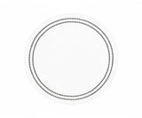 Pearls Placemats - Charcoal Embroidery