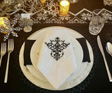 White Napkins - Embroidery Napkins