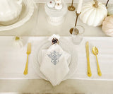 White Wedding Napkins - Victorian Napkins