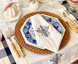 White Wedding Napkins - Victorian Napkins