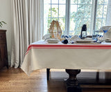 Cotton Striped Tablecloth - Rectangle Tablecloths