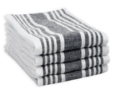 Red Linen Striped Napkins