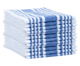 Red Linen Striped Napkins