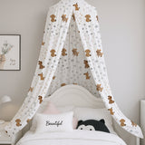 Cute Dogs Paw Bones Printed Canopy
