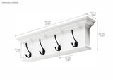 Halifax 4 Hook Coat Rack