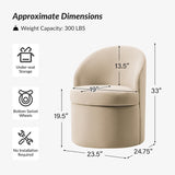 Ann Vanity Chair with Storage
