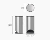Arc™ 30L Easy-push Stainless-steel Pedal Bin