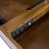 Bertrame Mid-Century L Shape Lift Top Office Desk