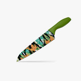 8 inch Chef Knife with Printed Blade-Green