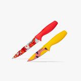 2-Piece Printed Kitchen Knife Set-Multi Color