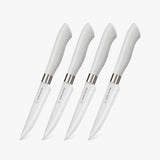 EcoCut 4 Piece Steak Knife Set, Grey