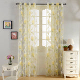 Lyon - Sheer Curtain Panel - Yellow