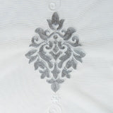 Nexus - Sheer Curtain Panel - Gray on White