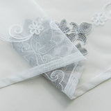 Nexus - Sheer Curtain Panel - Gray on White