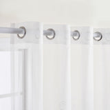 Olesya - Sheer Curtain Panel - Gold on White