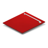 ZLINE 24" Dishwasher in Red Matt panel, Stainless Tub, DWV-RM-24