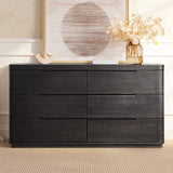 Brandon Modern Rubber Wood 6-Drawer Dresser