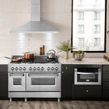 ZLINE 48 " Package Range, Range Hood, Microwave, Dishwasher, 4KP-RARH48-MWDW