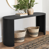 Dwen 60" Modern 2-Style Oval Console Table