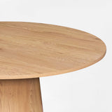 Dwen 46" Modern Round Pedestal Dining Table
