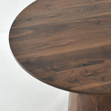 Dwen 46" Modern Round Pedestal Dining Table