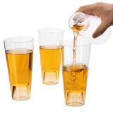 Shot in the Pint Glass, Take A Shot Funny Beer Glass/Mug 4-Set 7"H