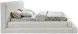 Dane Plush Faux Shearling Fabric Bed - Modern Contemporary Design for Ultimate Comfort & Style
