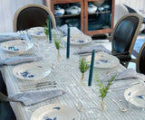 Dark Blue Ticking Stripe Napkins