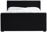 Dillard Velvet Upholstered Bed – Contemporary Elegance with Dark Espresso Legs for Stylish Bedrooms