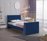 Dillard Velvet Upholstered Bed – Contemporary Elegance with Dark Espresso Legs for Stylish Bedrooms