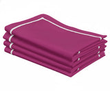 Dinner Napkins Cloth - Line Embroidered Napkins