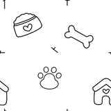 Dog Toy Food Bone Printed Canopy