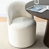 Doris Rolling Upholstered Dining Chair With Castors (1-Piece)