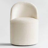 Doris Rolling Upholstered Dining Chair With Castors (Set of 6)