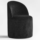 Doris Rolling Upholstered Dining Chair With Castors (1-Piece)
