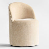 Doris Rolling Upholstered Dining Chair With Castors (Set of 2)