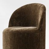 Doris Rolling Upholstered Dining Chair With Castors (Set of 2)