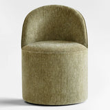 Doris Rolling Upholstered Dining Chair With Castors (1-Piece)