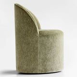 Doris Rolling Upholstered Dining Chair With Castors (Set of 2)