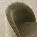 Doris Rolling Upholstered Dining Chair With Castors (Set of 4)