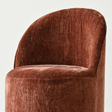 Doris Rolling Upholstered Dining Chair With Castors (Set of 2)
