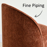 Doris Rolling Upholstered Dining Chair With Castors (Set of 2)