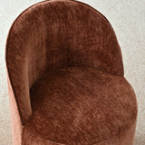 Doris Rolling Upholstered Dining Chair With Castors (1-Piece)