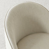 Doris Rolling Upholstered Dining Chair With Castors (Set of 2)
