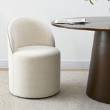 Doris Rolling Upholstered Dining Chair With Castors (Set of 6)