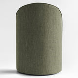 Doris Rolling Upholstered Dining Chair With Castors (Set of 2)