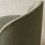 Doris Rolling Upholstered Dining Chair With Castors (Set of 2)