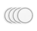 Round Black Placemats